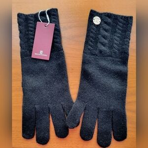 NWT-Bruno Magli Women's Black Cashmere Gloves